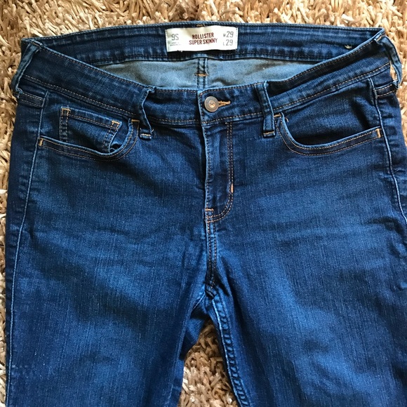 HOLLISTER super skinny jeans (medium- dark wash) - Picture 2 of 6